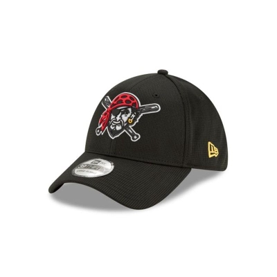 Pittsburgh Pirates Gorra | New Era MLB Clubhouse Collection 39thirty Stretch Fit Cap Mexico - Negros
